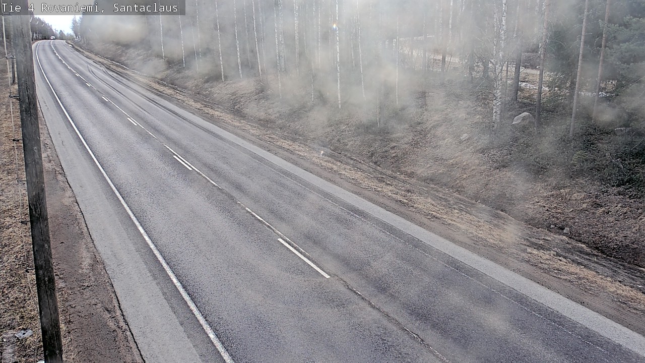 Weather Camera Image Väg 4 Rovaniemi, Santa Claus, Rovaniemi, Lappi