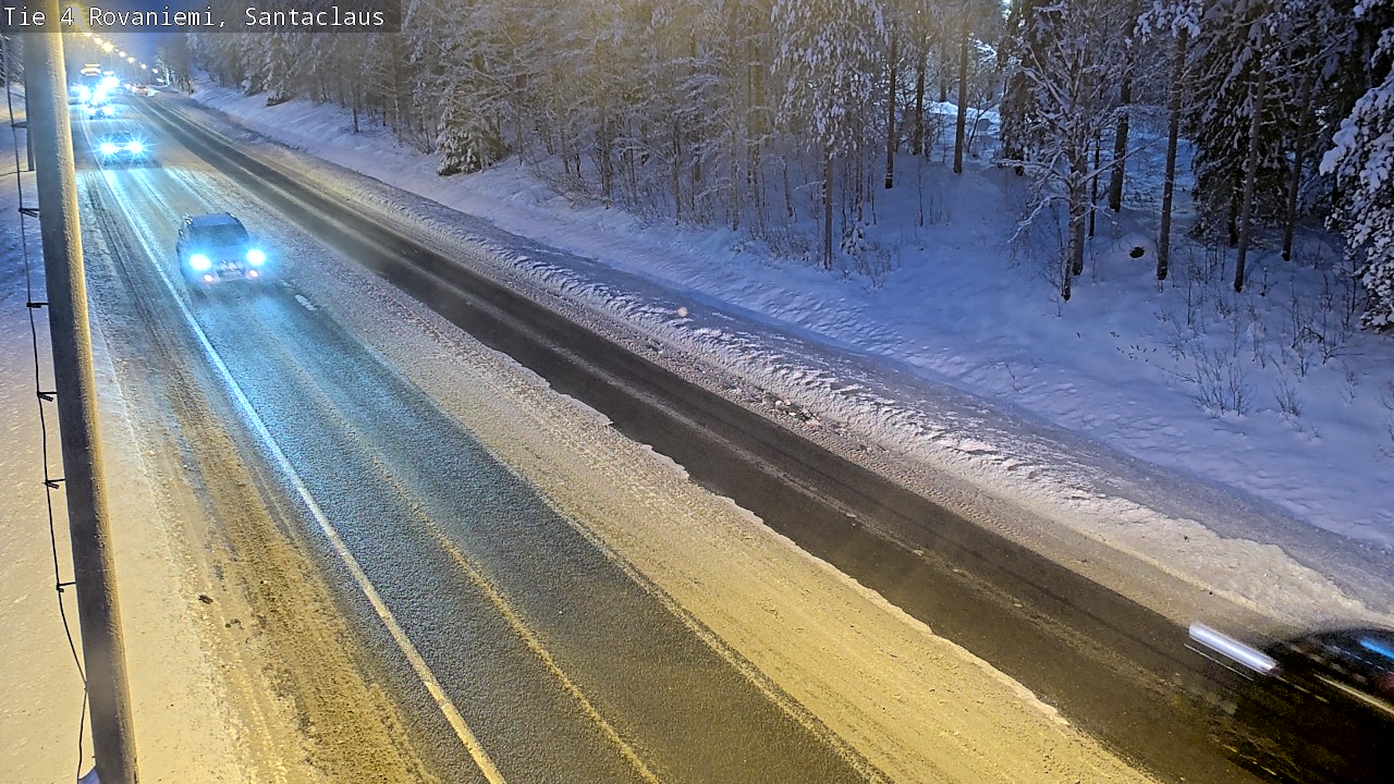 Weather Camera Image Väg 4 Rovaniemi, Santa Claus, Rovaniemi, Lappi