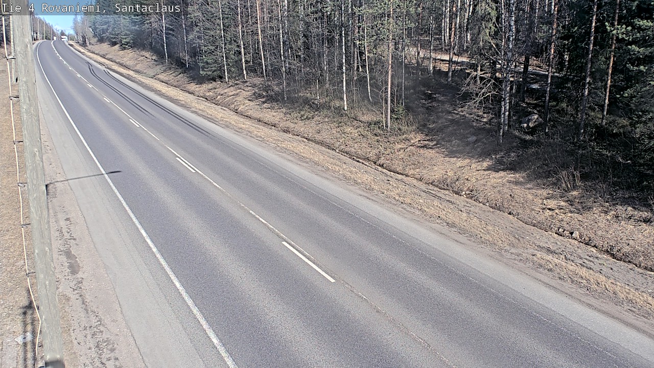 Weather Camera Image Väg 4 Rovaniemi, Santa Claus, Rovaniemi, Lappi