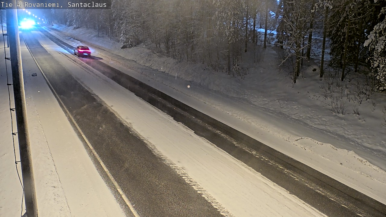 Weather Camera Image Väg 4 Rovaniemi, Santa Claus, Rovaniemi, Lappi