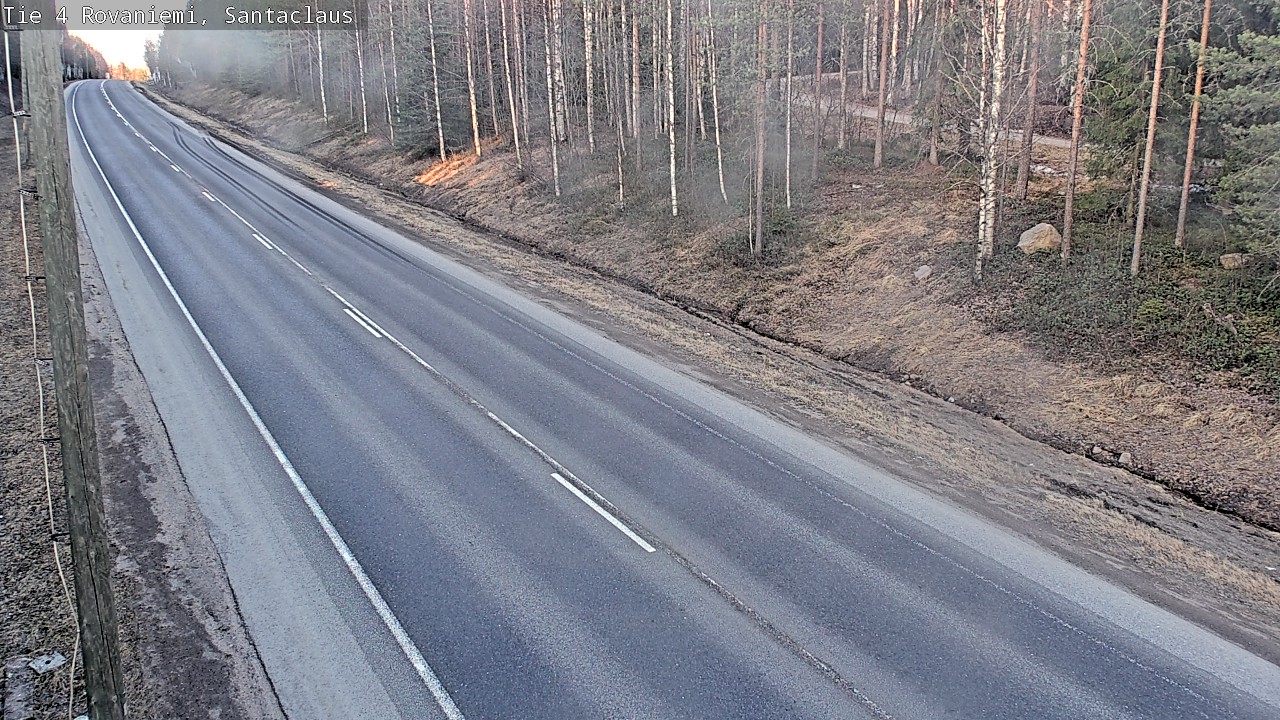 Weather Camera Image Väg 4 Rovaniemi, Santa Claus, Rovaniemi, Lappi