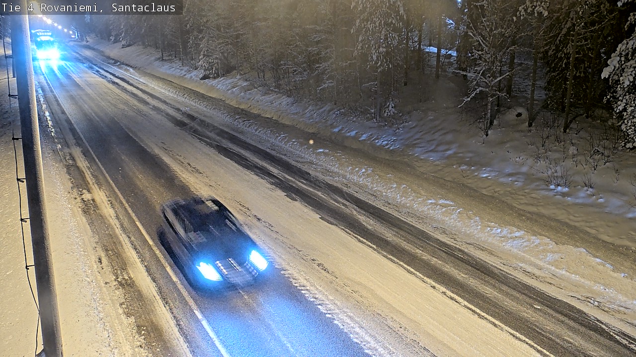 Weather Camera Image Väg 4 Rovaniemi, Santa Claus, Rovaniemi, Lappi