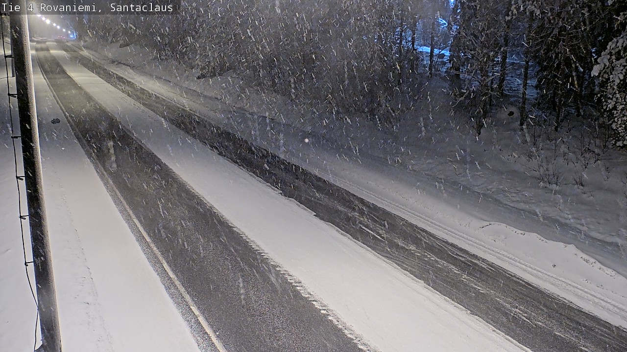 Weather Camera Image Väg 4 Rovaniemi, Santa Claus, Rovaniemi, Lappi