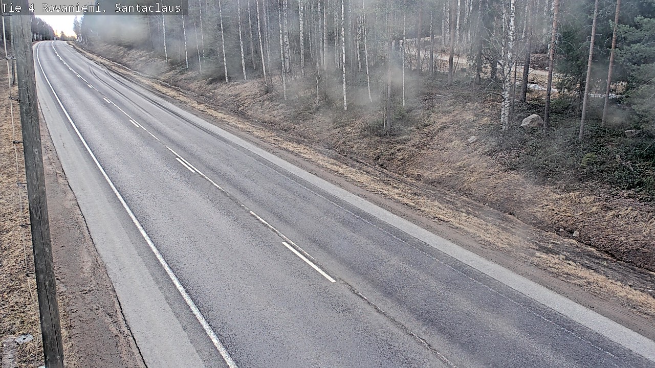 Weather Camera Image Väg 4 Rovaniemi, Santa Claus, Rovaniemi, Lappi