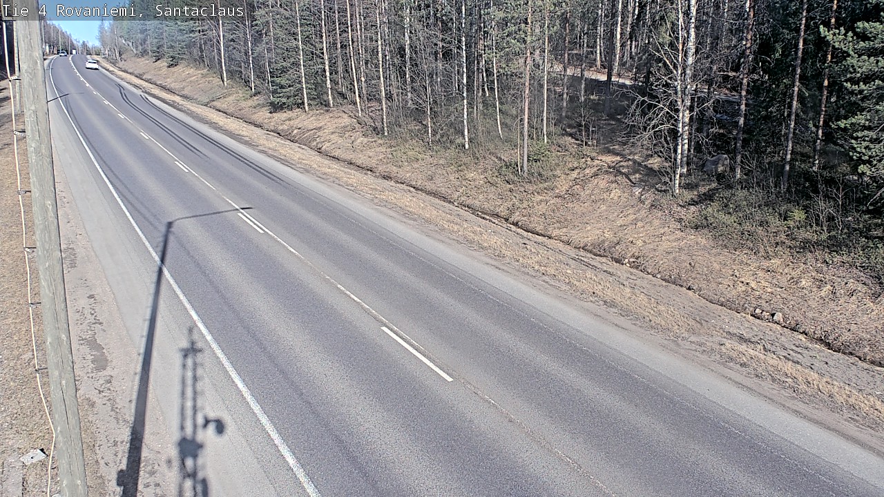 Weather Camera Image Väg 4 Rovaniemi, Santa Claus, Rovaniemi, Lappi