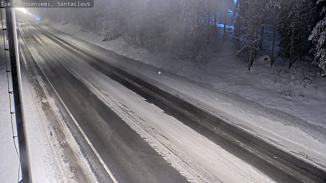 Weather Camera Image Väg 4 Rovaniemi, Santa Claus, Rovaniemi, Lappi
