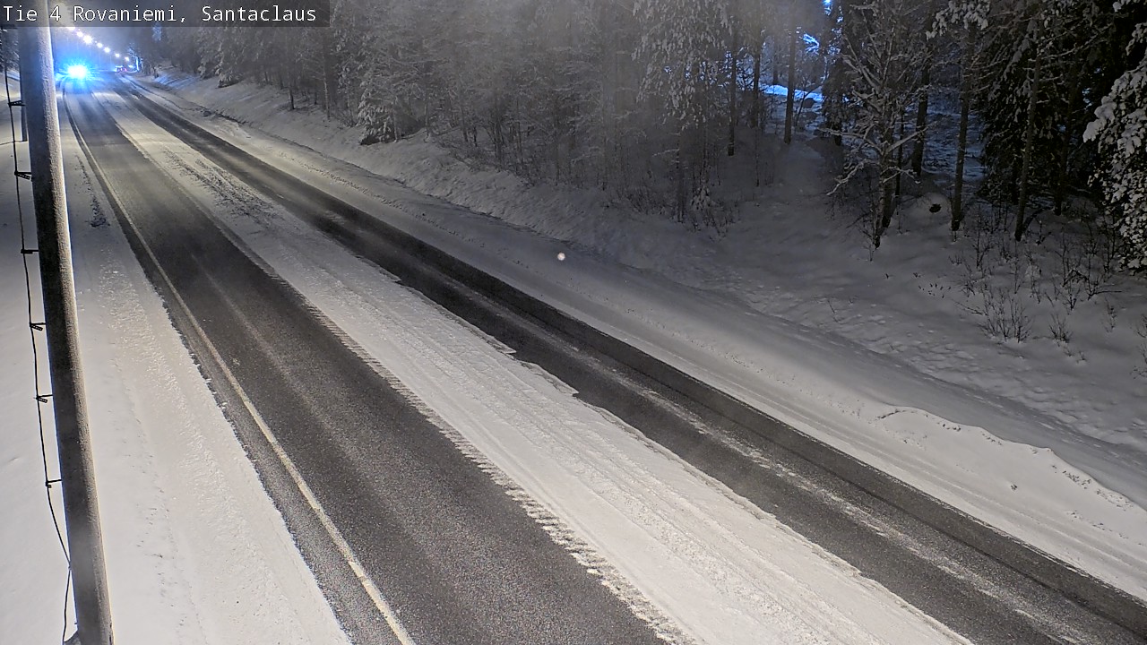 Weather Camera Image Väg 4 Rovaniemi, Santa Claus, Rovaniemi, Lappi