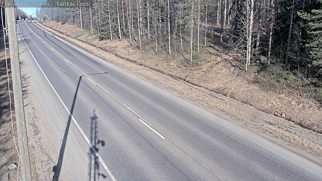 Weather Camera Image Väg 4 Rovaniemi, Santa Claus, Rovaniemi, Lappi