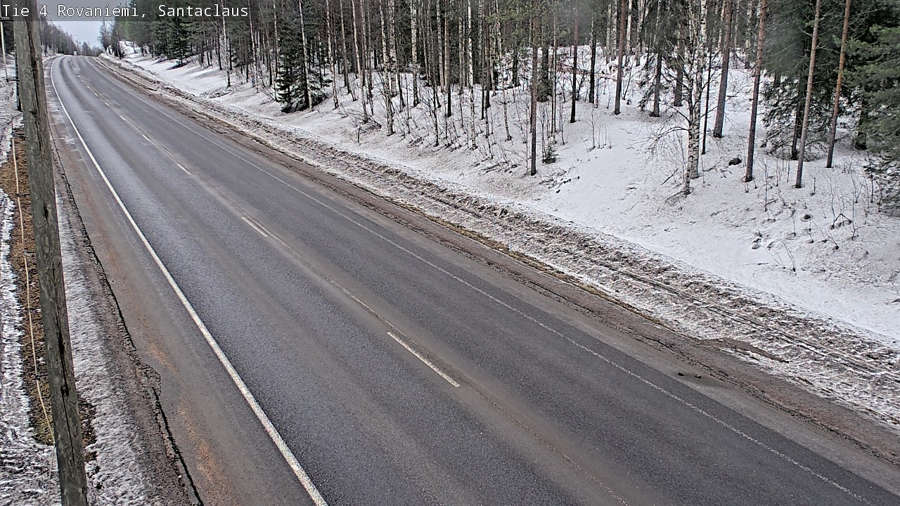Weather Camera Image Väg 4 Rovaniemi, Santa Claus, Rovaniemi, Lappi