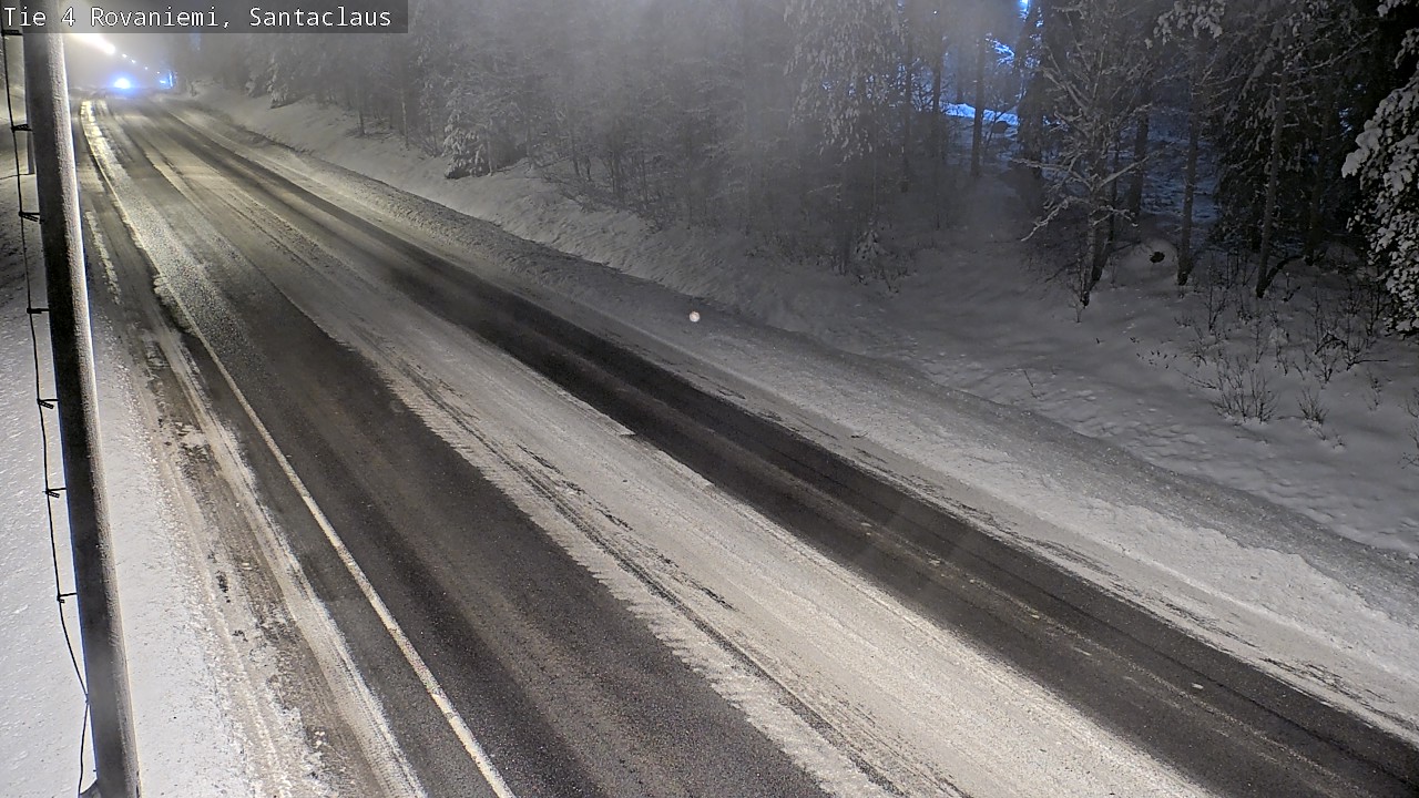 Weather Camera Image Väg 4 Rovaniemi, Santa Claus, Rovaniemi, Lappi
