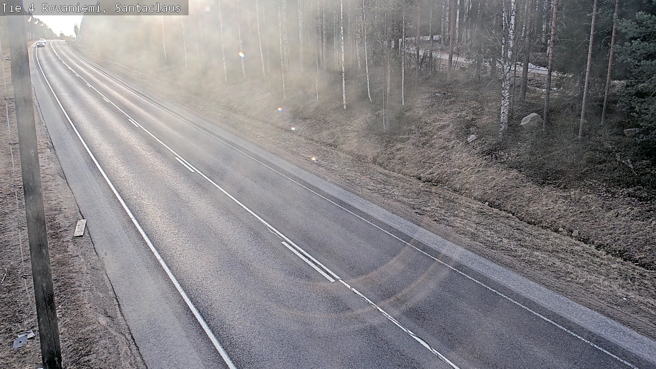 Weather Camera Image Väg 4 Rovaniemi, Santa Claus, Rovaniemi, Lappi