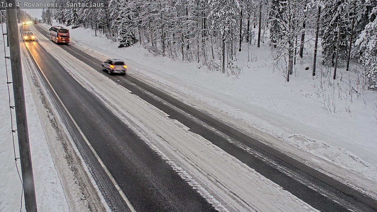 Weather Camera Image Väg 4 Rovaniemi, Santa Claus, Rovaniemi, Lappi
