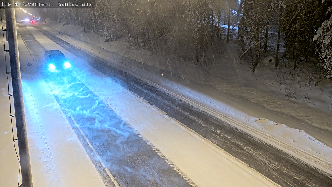 Weather Camera Image Väg 4 Rovaniemi, Santa Claus, Rovaniemi, Lappi