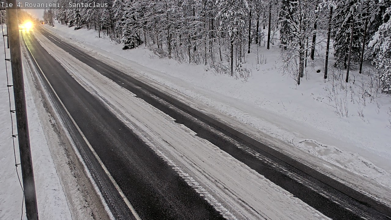 Weather Camera Image Väg 4 Rovaniemi, Santa Claus, Rovaniemi, Lappi