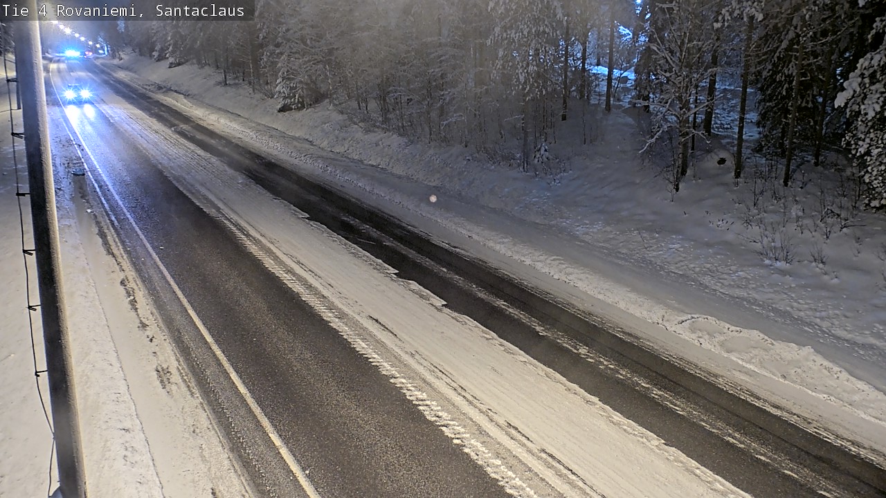 Weather Camera Image Väg 4 Rovaniemi, Santa Claus, Rovaniemi, Lappi