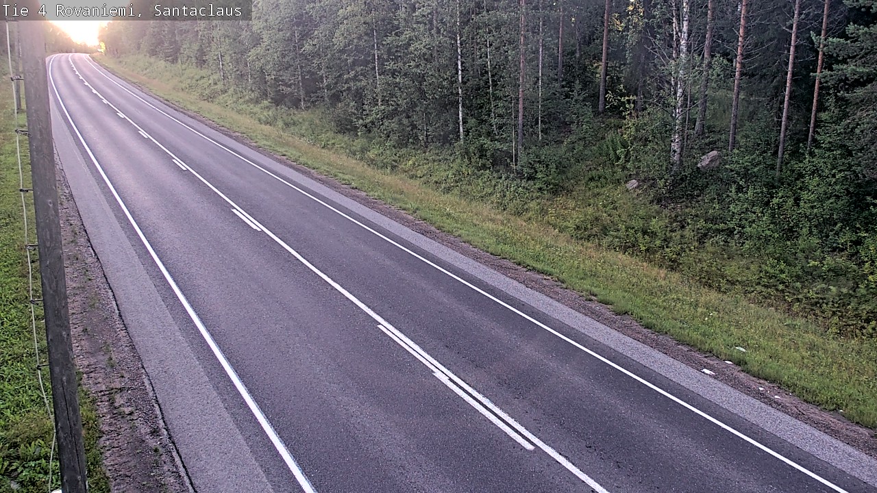 Weather Camera Image Väg 4 Rovaniemi, Santa Claus, Rovaniemi, Lappi