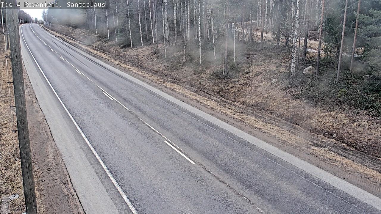Weather Camera Image Väg 4 Rovaniemi, Santa Claus, Rovaniemi, Lappi