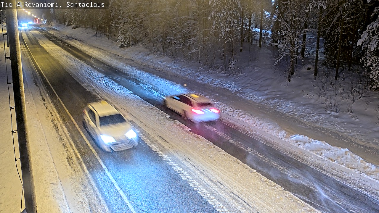 Weather Camera Image Väg 4 Rovaniemi, Santa Claus, Rovaniemi, Lappi