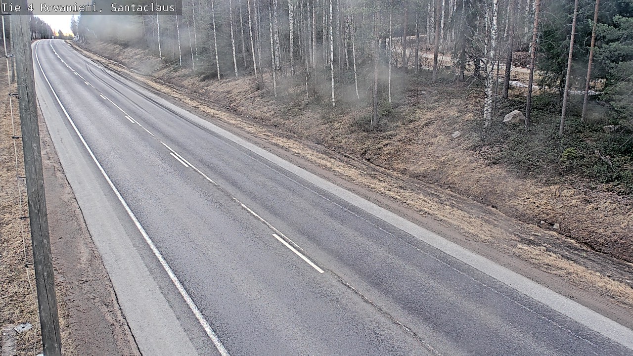 Weather Camera Image Väg 4 Rovaniemi, Santa Claus, Rovaniemi, Lappi