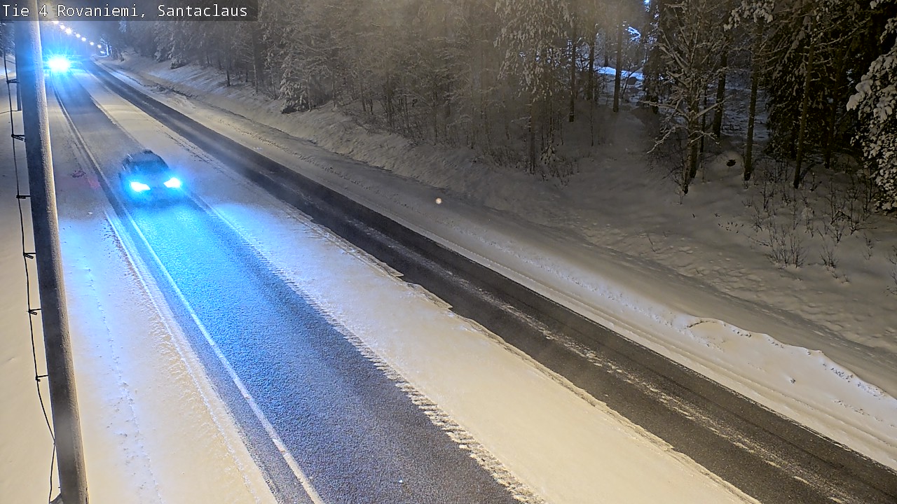 Weather Camera Image Väg 4 Rovaniemi, Santa Claus, Rovaniemi, Lappi