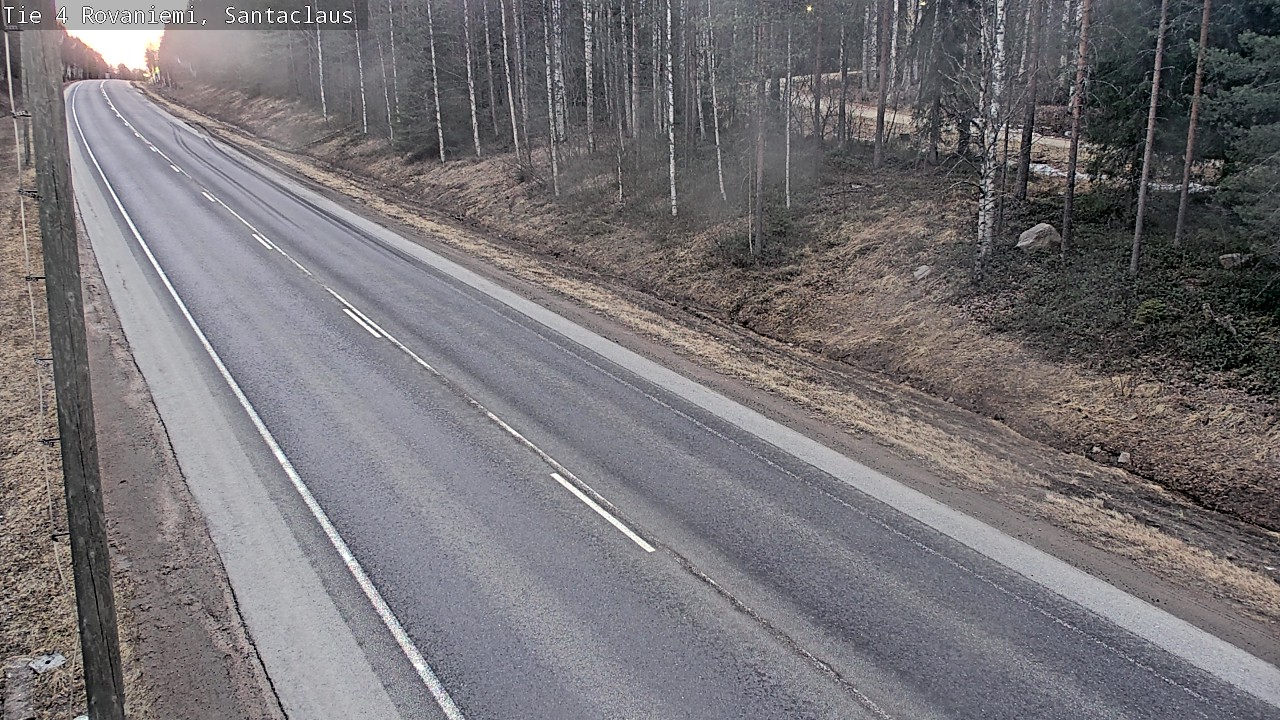 Weather Camera Image Väg 4 Rovaniemi, Santa Claus, Rovaniemi, Lappi