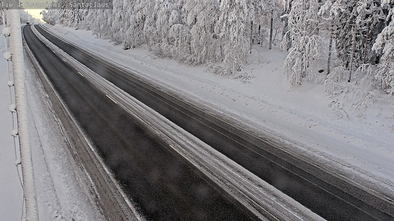 Weather Camera Image Road 4, Rovaniemi, Santa Claus, Rovaniemi, Lappi