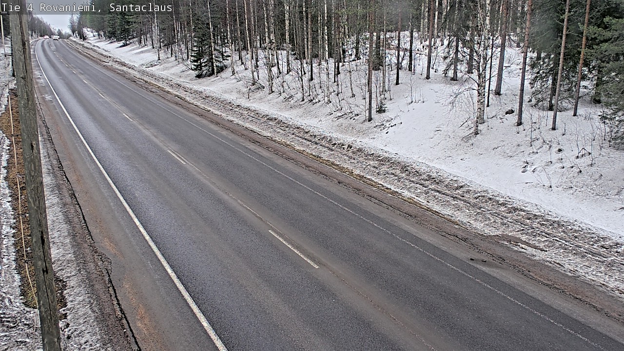 Weather Camera Image Väg 4 Rovaniemi, Santa Claus, Rovaniemi, Lappi