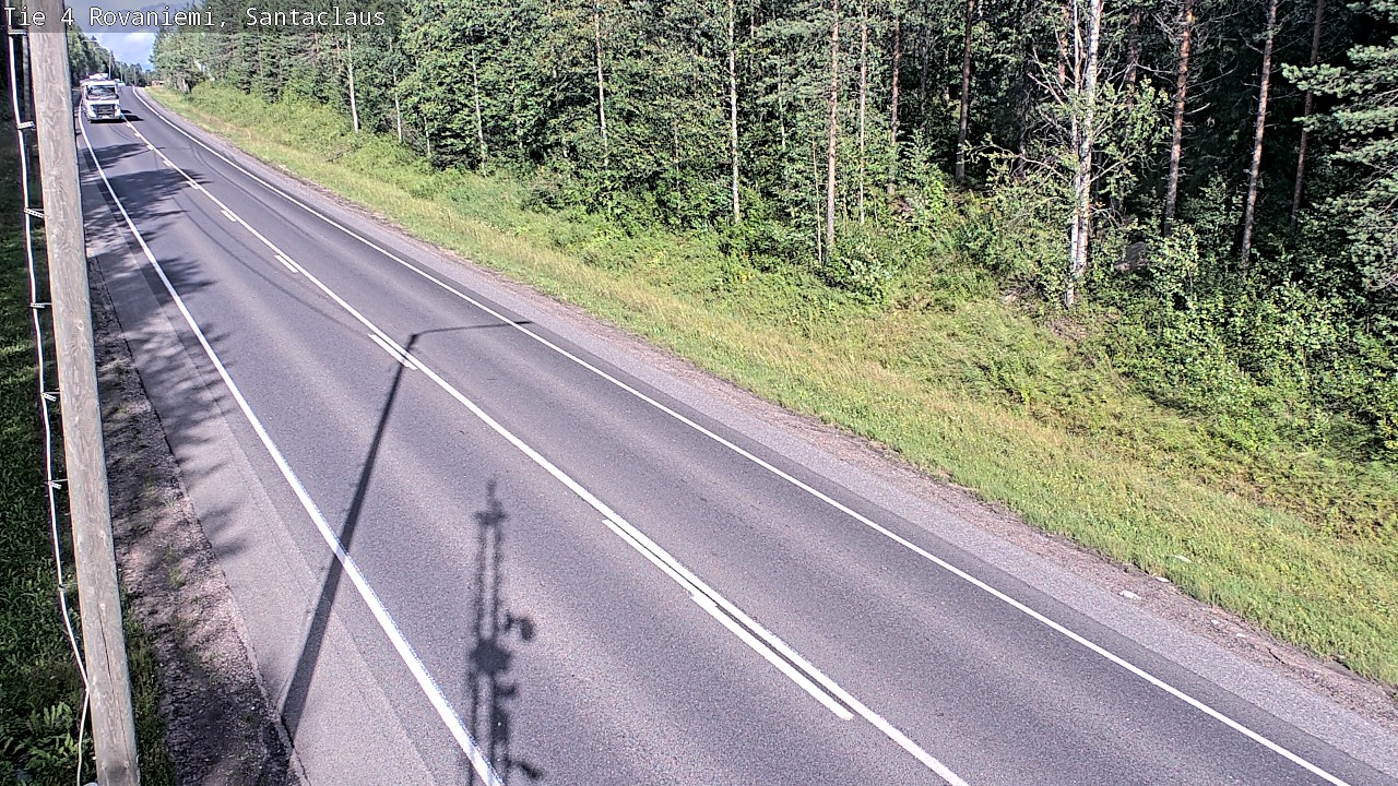 Weather Camera Image Väg 4 Rovaniemi, Santa Claus, Rovaniemi, Lappi