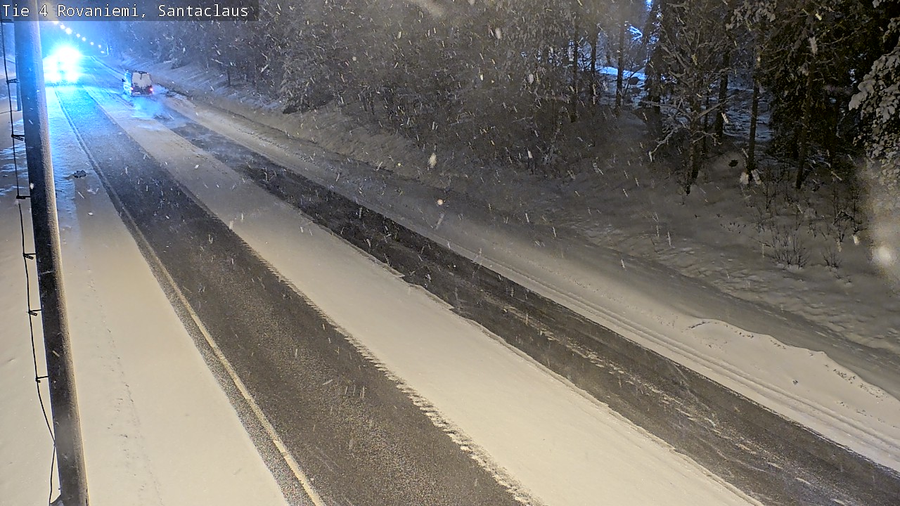 Weather Camera Image Väg 4 Rovaniemi, Santa Claus, Rovaniemi, Lappi