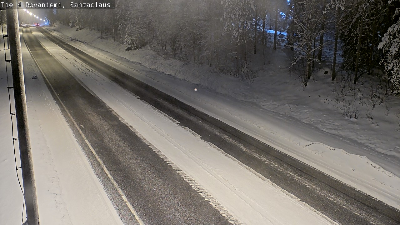 Weather Camera Image Väg 4 Rovaniemi, Santa Claus, Rovaniemi, Lappi