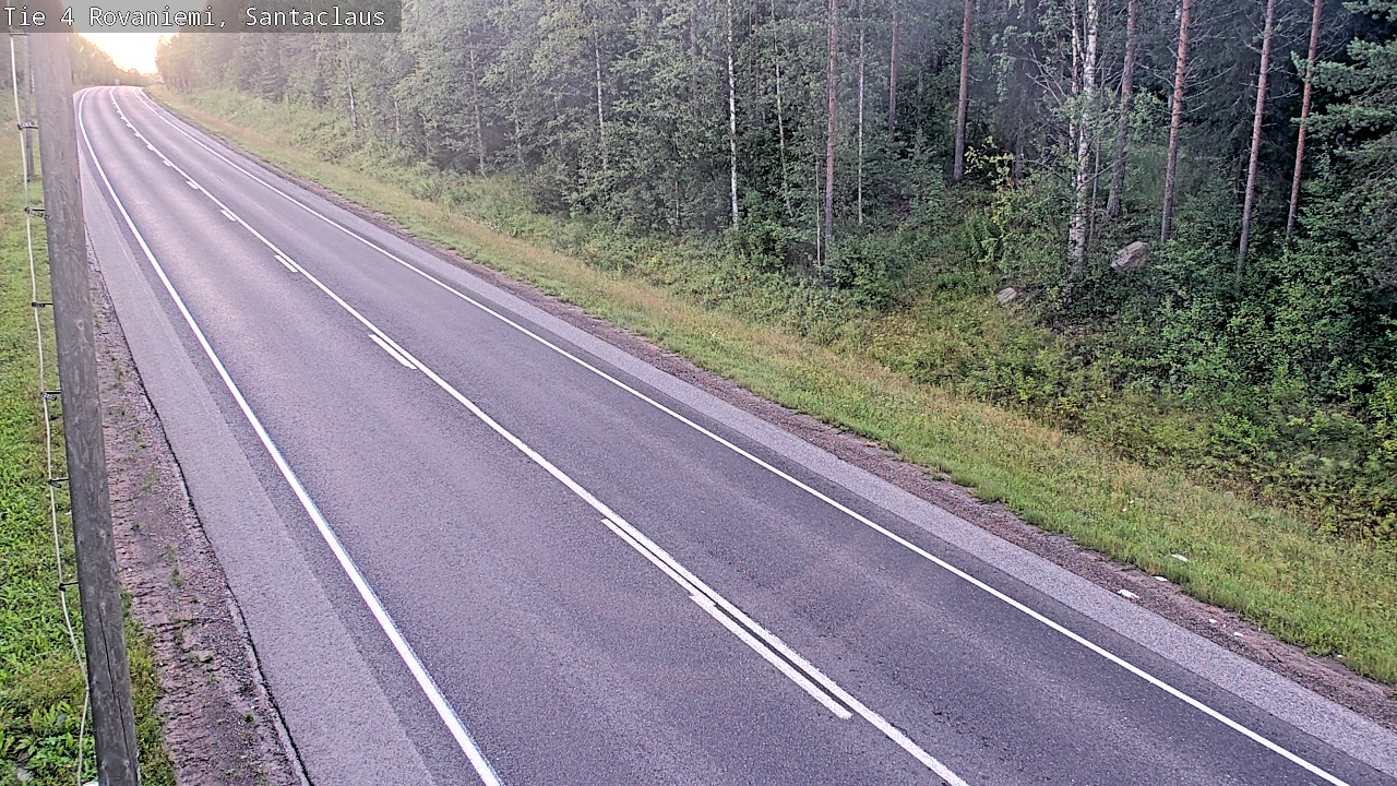 Weather Camera Image Väg 4 Rovaniemi, Santa Claus, Rovaniemi, Lappi