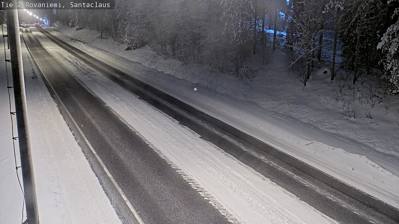 Weather Camera Image Väg 4 Rovaniemi, Santa Claus, Rovaniemi, Lappi