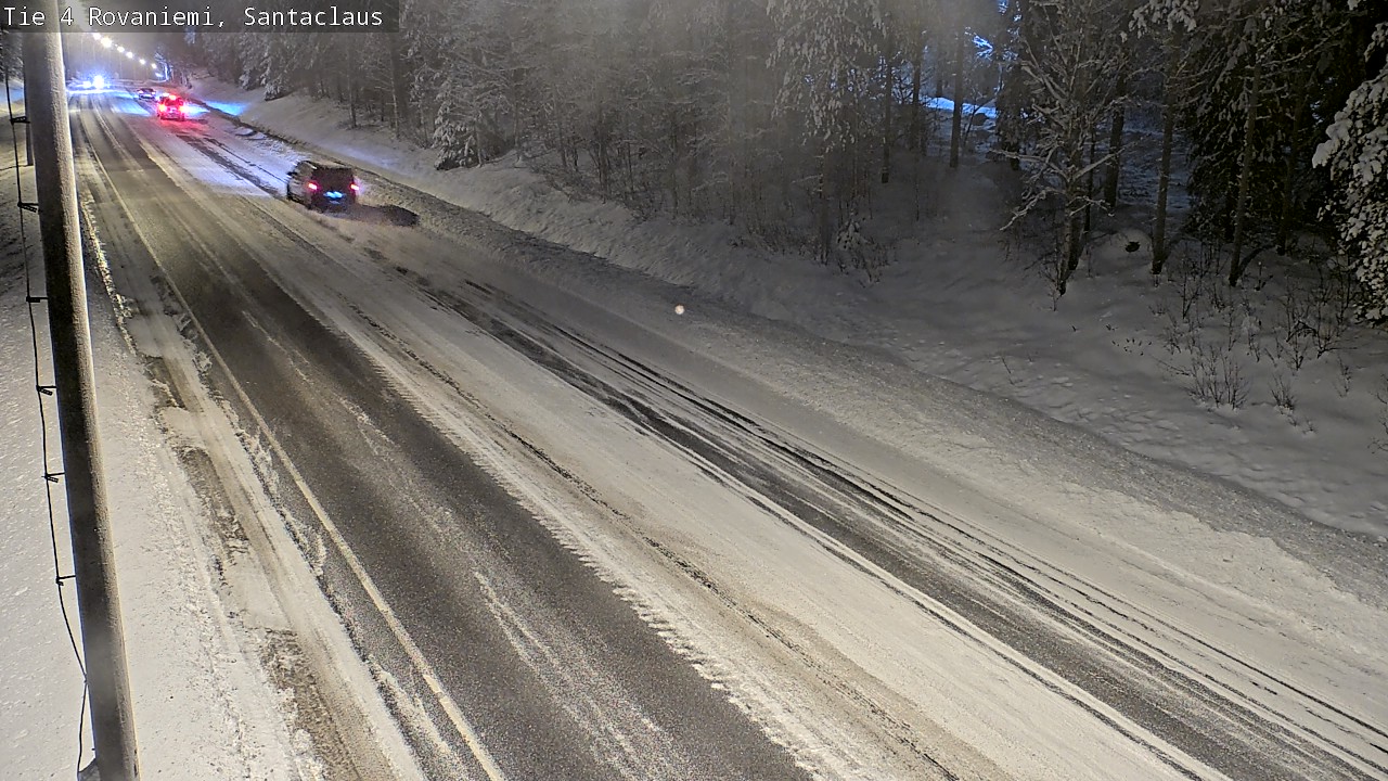 Weather Camera Image Väg 4 Rovaniemi, Santa Claus, Rovaniemi, Lappi