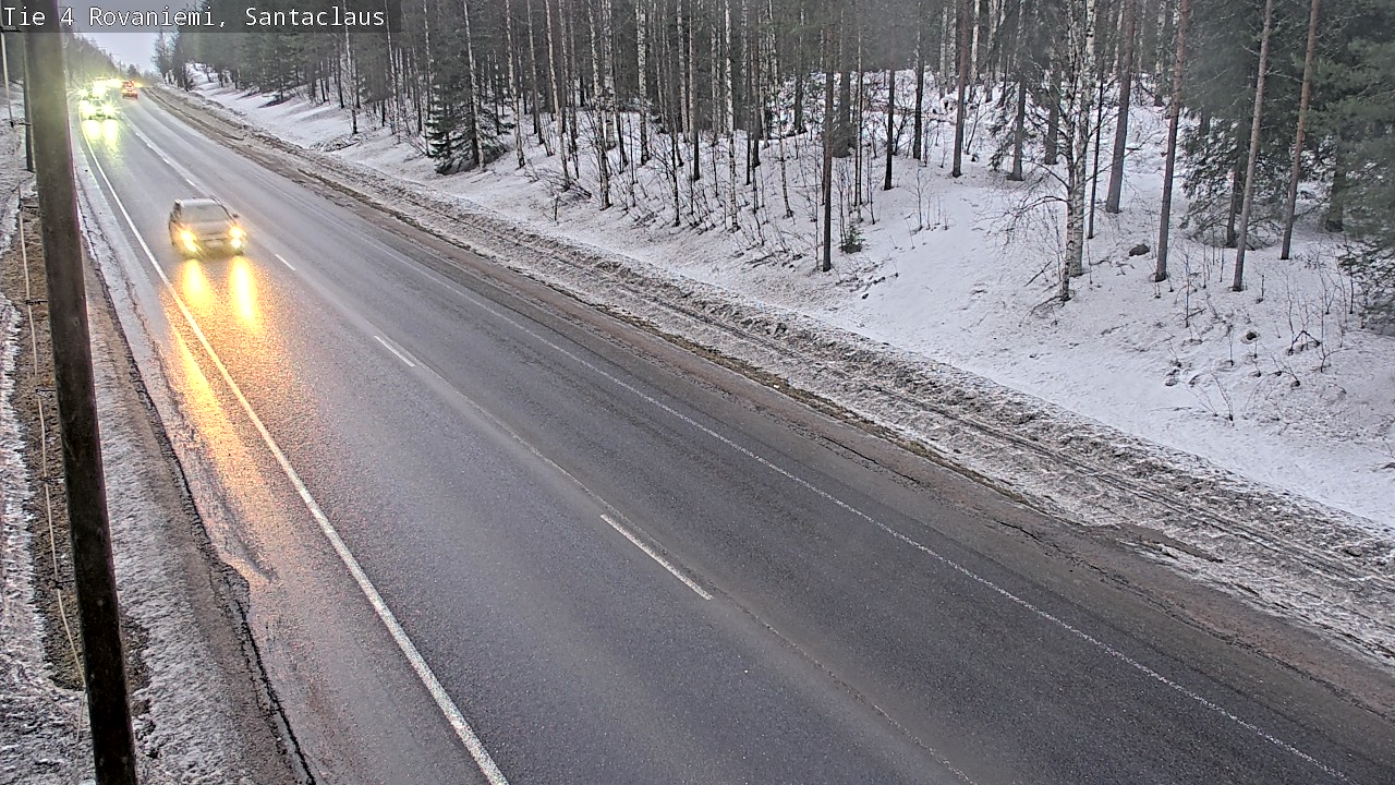 Weather Camera Image Road 4, Rovaniemi, Santa Claus, Rovaniemi, Lappi