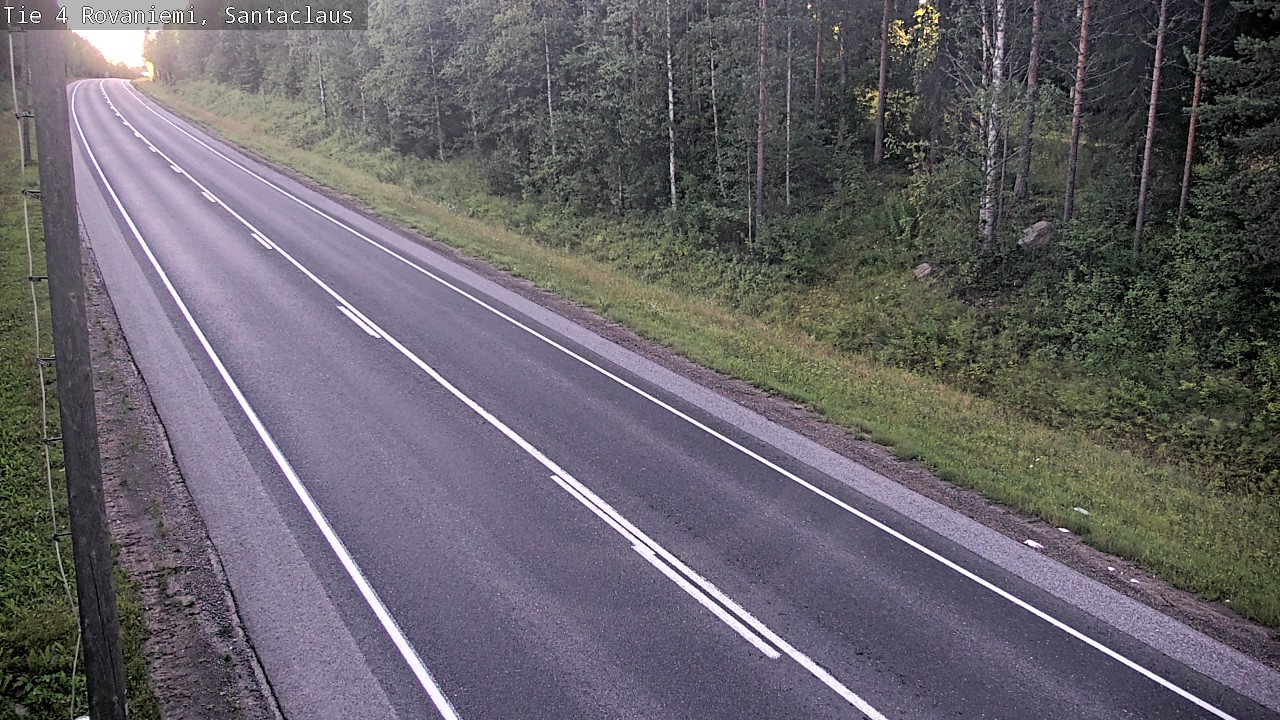 Weather Camera Image Väg 4 Rovaniemi, Santa Claus, Rovaniemi, Lappi