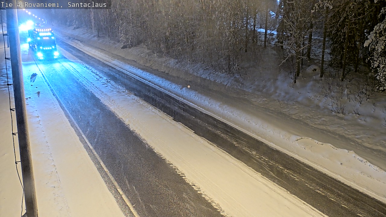 Weather Camera Image Väg 4 Rovaniemi, Santa Claus, Rovaniemi, Lappi