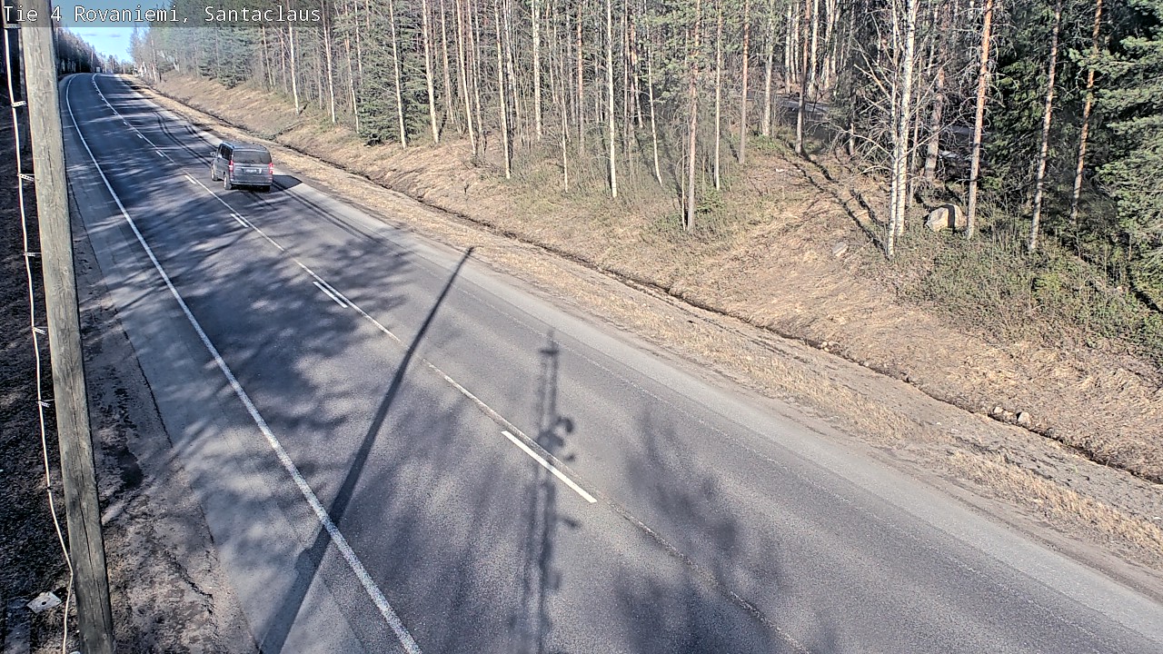 Weather Camera Image Väg 4 Rovaniemi, Santa Claus, Rovaniemi, Lappi
