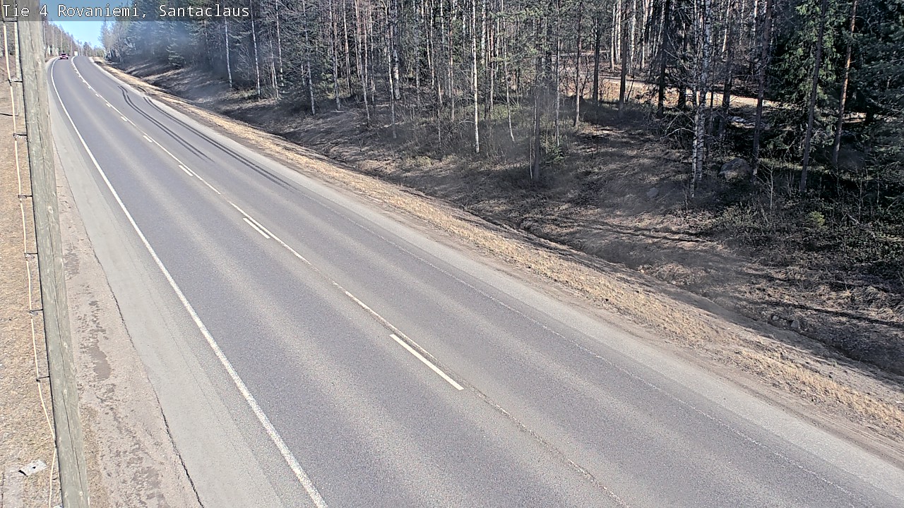 Weather Camera Image Väg 4 Rovaniemi, Santa Claus, Rovaniemi, Lappi