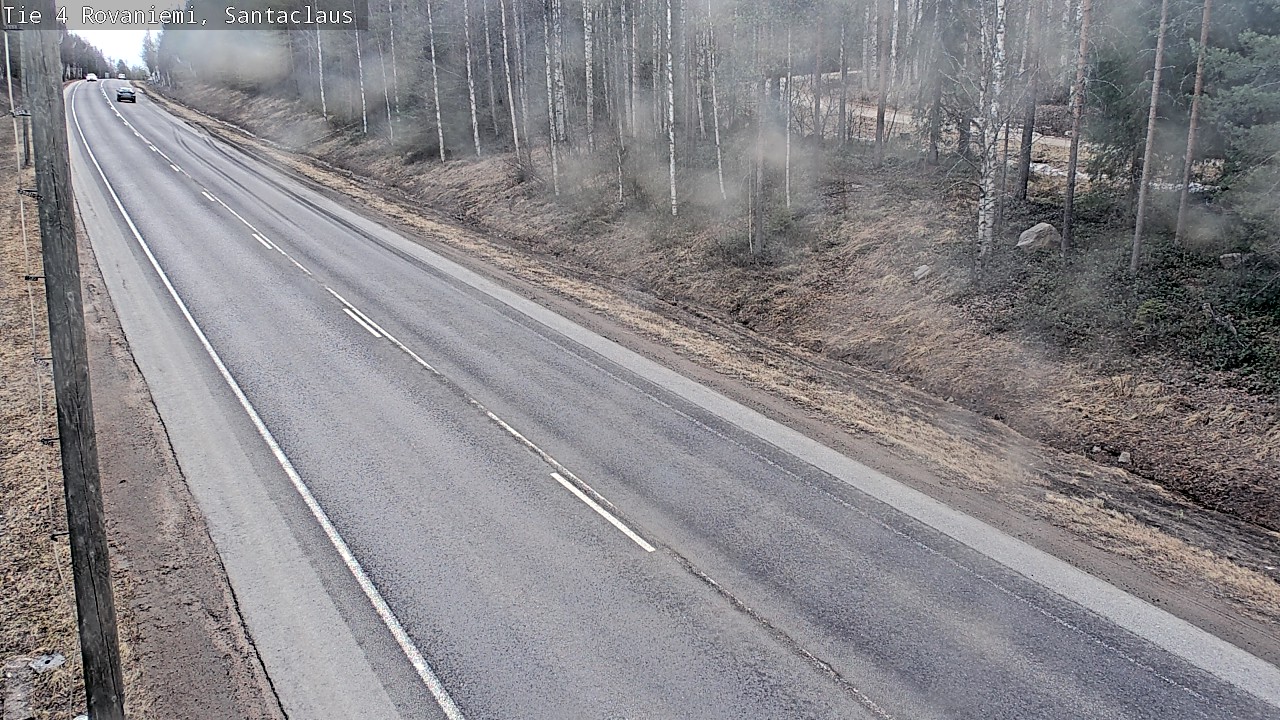 Weather Camera Image Väg 4 Rovaniemi, Santa Claus, Rovaniemi, Lappi