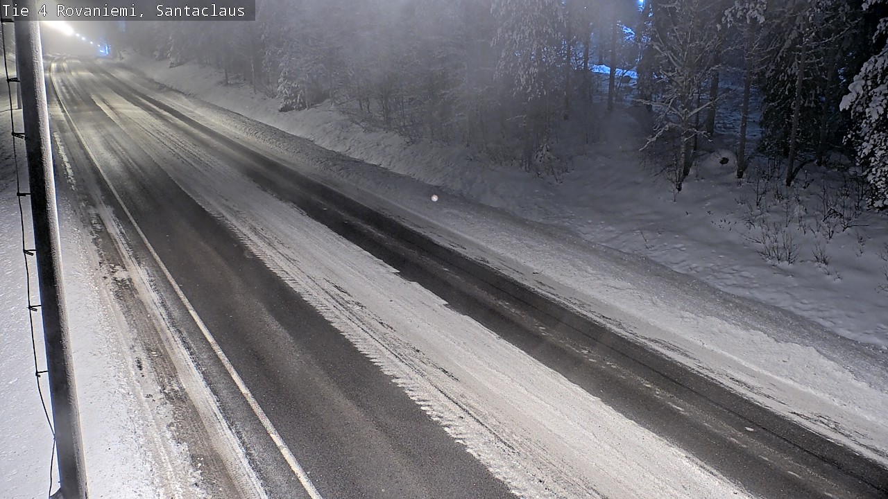 Weather Camera Image Väg 4 Rovaniemi, Santa Claus, Rovaniemi, Lappi