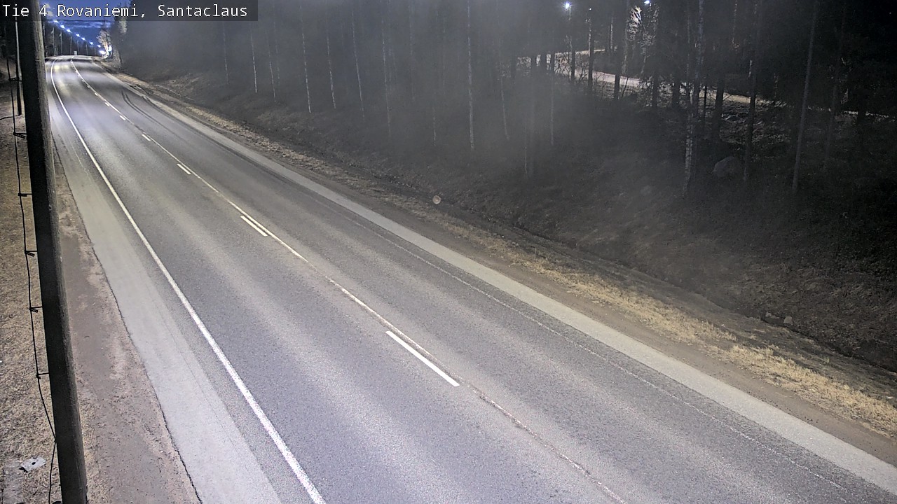 Weather Camera Image Väg 4 Rovaniemi, Santa Claus, Rovaniemi, Lappi