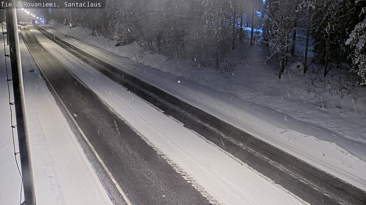 Weather Camera Image Väg 4 Rovaniemi, Santa Claus, Rovaniemi, Lappi