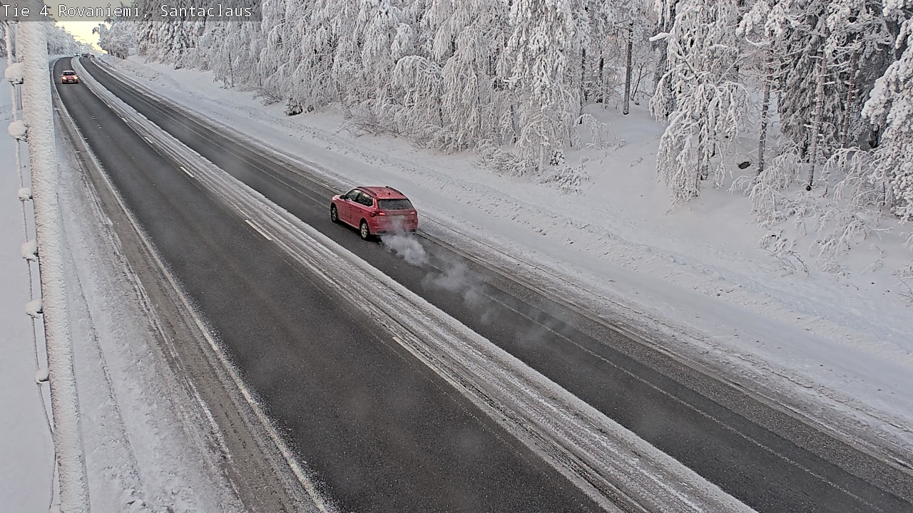 Weather Camera Image Road 4, Rovaniemi, Santa Claus, Rovaniemi, Lappi