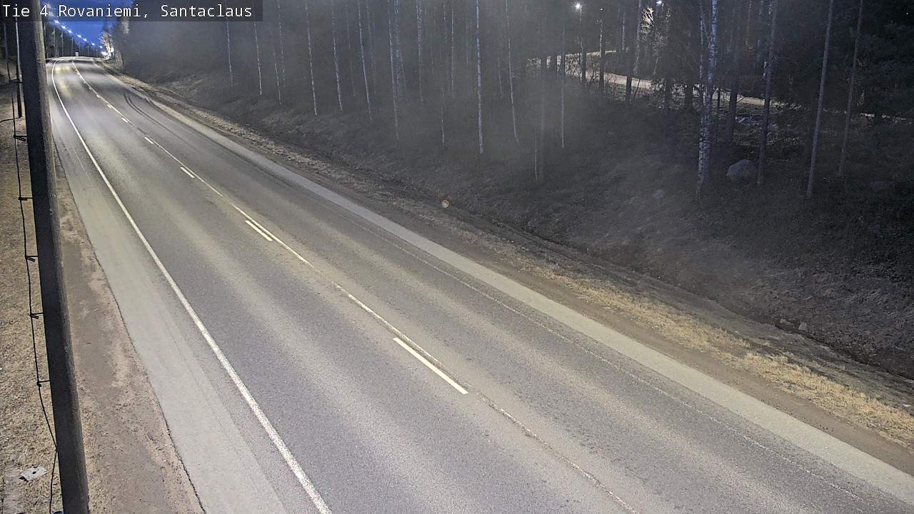 Weather Camera Image Väg 4 Rovaniemi, Santa Claus, Rovaniemi, Lappi