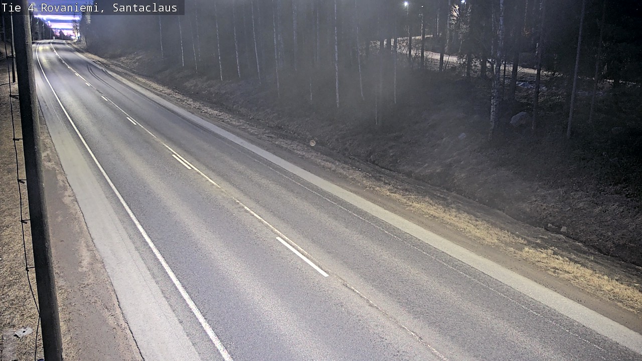 Weather Camera Image Väg 4 Rovaniemi, Santa Claus, Rovaniemi, Lappi