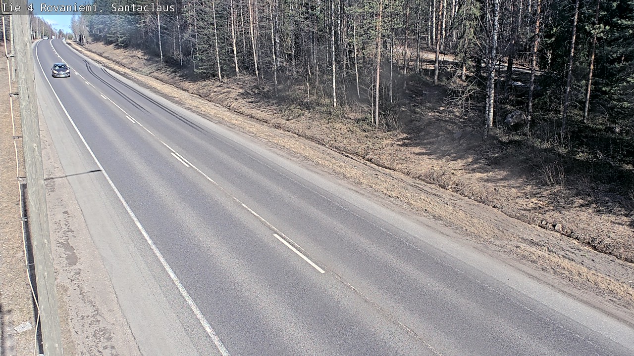 Weather Camera Image Väg 4 Rovaniemi, Santa Claus, Rovaniemi, Lappi