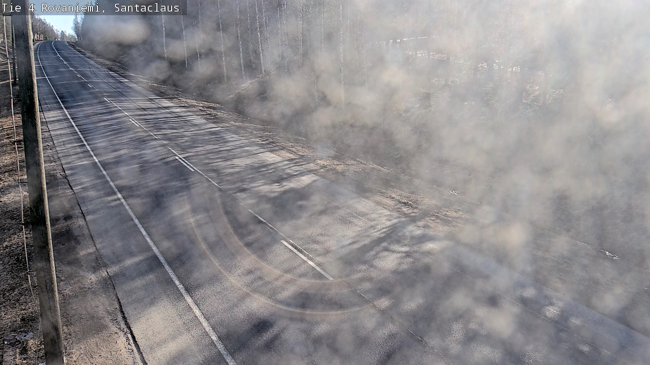 Weather Camera Image Road 4, Rovaniemi, Santa Claus, Rovaniemi, Lappi