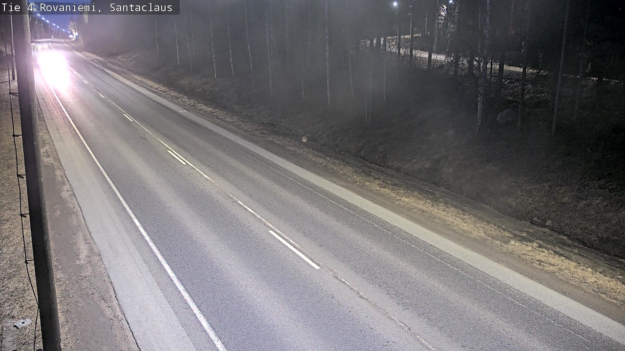 Weather Camera Image Väg 4 Rovaniemi, Santa Claus, Rovaniemi, Lappi