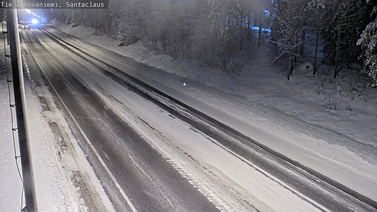 Weather Camera Image Väg 4 Rovaniemi, Santa Claus, Rovaniemi, Lappi