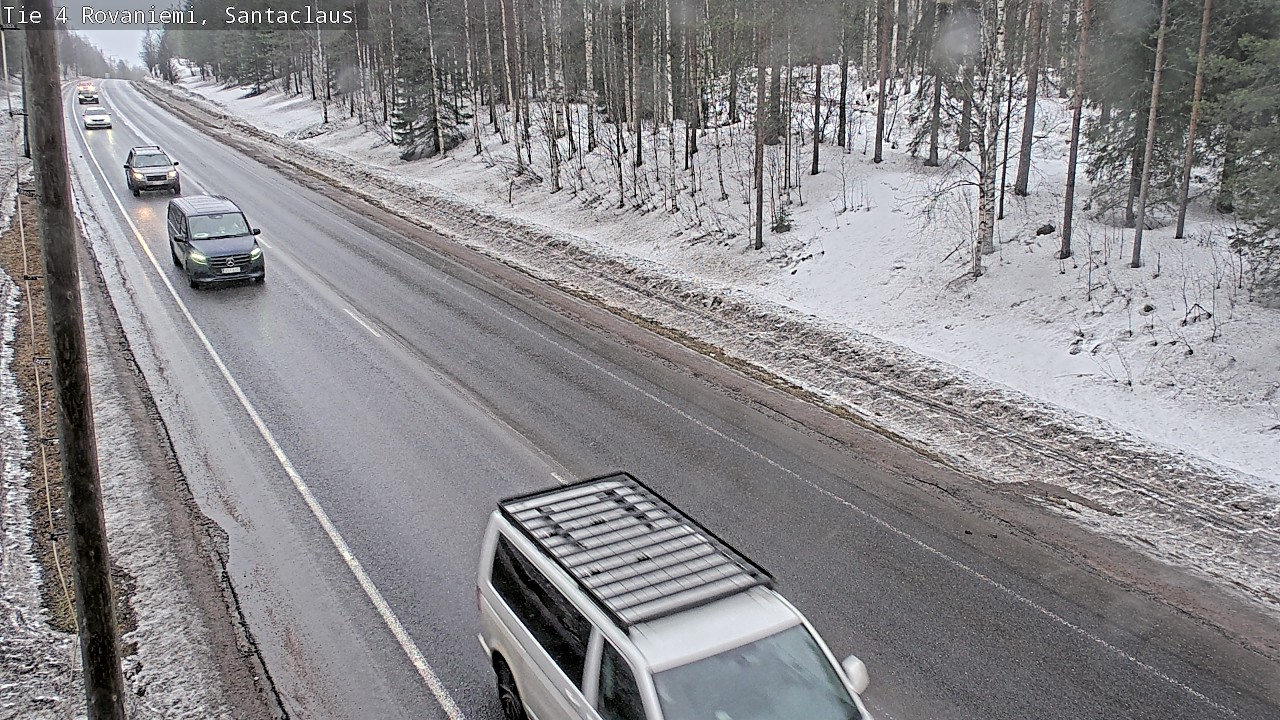 Weather Camera Image Väg 4 Rovaniemi, Santa Claus, Rovaniemi, Lappi
